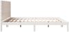 vidaXL Massivholzbett Extra Lang ohne Matratze Weiß 200x210 cm 3309278 Bild 5