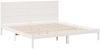 vidaXL Massivholzbett Extra Lang ohne Matratze Weiß 200x210 cm 3309278 Bild 3