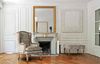 Sessel Elodie mit Baumwollbezug, Barockstil, Beige, Gestell aus Mangoholz, abnehmbares Sitzkissen Bild 4