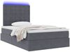 vidaXL Bett mit Stauraum und LED mit LED Dunkelgrau 120 x 200 cm Samt 3372778 Bild 3