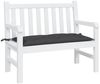 vidaXL Gartenbank-Auflage Schwarz 110x50x7 cm Oxford-Gewebe 361818 Bild 3