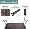Gartentisch in Holzoptik braun, Klapptisch 180x75 cm, Buffettisch bis 150 kg belastbar Bild 3