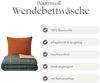 Renforce Bettwäsche mit Reißverschluss - Wendebettwäsche aus 100% Baumwolle, Karo- und Linienmuster 200 x 220 cm + 2x 80 x 80 cm Bild 4