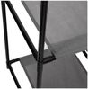 vidaXL Kommode mit 4 Körben aus Stoff, Stahl, 63 × 30 × 71 cm, Grau Bild 4