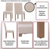 MCW Esszimmerstuhl Littau-CH-6 (Set, 6 St), Stuhlbeine aus Massivholz, Rutschfest durch Kunststoffuntersatz Bild 3