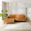 Ecksofa Ottomane links Chenille 286x184x79 rostfarben VALENTINA Bild 2