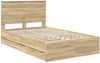vidaXL Bettrahmen Sonoma-Eiche Ingenieurs Holz 3409477 Bild 4