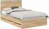 vidaXL Bettrahmen Sonoma-Eiche Ingenieurs Holz 3409477 Bild 2