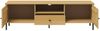TV Board 158x47cm 'Detroit' Kiefer massiv eichefarbig & schwarz Bild 3