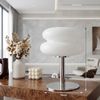 Norvéa Home LED Nachttischlampe dimmbare Tischlampe aus Glas, LED fest integriert, Farbwechsler, Kaltweiß, Neutralweiß, Warmweiß, dimmbar via integriertem Controller, LED-Technologie Bild 3