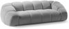 Micadoni Sofa Diana 3-Sitzer XL 3D-Stoff Silber Bild 2