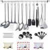 LuxusKollektion Kochbesteck-Set Küchenutensilien Edelstahl 37teilig 1.37 Teiliges Silberset Bild 4