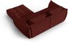 Micadoni Ecksofa Bloom 3-Sitzer Strukturierter Stoff Rot Bild 3