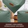 Green Bean® Sitzhocker aus Kunstleder - Pouf mit EPS Perlen Füllung - 40 x 40 cm - perfekte Ergänzung zum Sitzsack - Taubenblau Bild 3