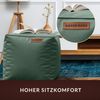 Green Bean® Sitzhocker aus Kunstleder - Pouf mit EPS Perlen Füllung - 40 x 40 cm - perfekte Ergänzung zum Sitzsack - Taubenblau Bild 5