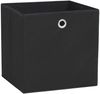 vidaXL Aufbewahrungsboxen 4 Stk. Vliesstoff 32x32x32 cm Schwarz 245745 Bild 4