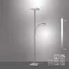 JUST LIGHT 11710-55 LED Stehleuchte Hans eckig mit Lesearm 3000K dimmbar Stahl Bild 2