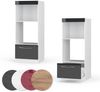 Mikrowellenschrank Fame-Line Anthrazit Hochglanz 60 cm offen Vicco Bild 5