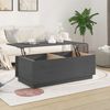 vidaXL Couchtisch Grau 100x50x35 cm Massivholz Kiefer 813422 Bild 3