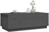 vidaXL Couchtisch Grau 100x50x35 cm Massivholz Kiefer 813422 Bild 4