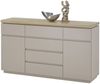 Sideboard >PALAMOS< in holzfarben/grau, HWP - 150x86x40cm (BxHxT) Bild 3