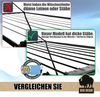 BigDean Wäscheständer 200 cm = 20m extra-hoch + dicke Leinen für einfacheres Bügeln - Wäscheständer XXL - Wäscheständer schwarz – Wäscheständer stabil X-Beine Bild 2
