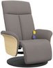 vidaXL Massagesessel mit Fußteil Taupe Stoff 356538 Bild 2