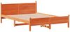 vidaXL Massivholzbett ohne Matratze Wachsbraun 120x200 cm Kiefernholz 3309775 Bild 5