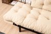 2-Sitzer-Schlafsofa, 'Nitta ', 85 x 70 x 155, Creme Bild 5