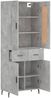 vidaXL Highboard Betongrau 69,5x34x180 cm Holzwerkstoff 3199893 Bild 4