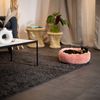 lionto Donut Katzenkissen, rundes Bett mit Plüschbezug & Anti-Rutsch-Boden, erhöhter Rand für Geborgenheit, 40 cm Durchmesser, rosa Bild 2