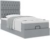 vidaXL Ottoman-Bett mit Matratze Hellgrau 80x200 cm Stoff 3313195 Bild 5