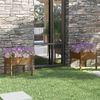 vidaXL Pflanzkübel 2 Stk. Honigbraun 70x70x70 cm Massivholz Kiefer 810816 Bild 1