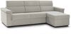 Dmora Sofa mit Halbinsel Cintano, Ecksofa für Wohnzimmer, gepolstert, abnehmbarer Bezug, 100 % Made in Italy-Qualität, 285x160 h100 cm, Beige Bild 2
