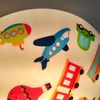 Kinderzimmer Lampe FAHRZEUGE Deckenlampe Opalweiß & bunt Ø 35cm Bild 2