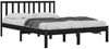vidaXL Massivholzbett Schwarz Kiefer 200x200 cm [3105095] Bild 3