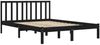 vidaXL Massivholzbett Schwarz Kiefer 200x200 cm [3105095] Bild 4
