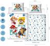 MTOnlinehandel Kinderbettwäsche Paw Patrol 100x135 + 40x60 cm, 100 % Baumwolle, Renforcé, 2 teilig, Paw Patrol Bettwäsche für Kinder & Baby Bild 2