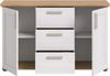 Home affaire Sideboard Cosenza, Cosenza Sideboard 129 cm, 2 Türen, 4 Fächer, Sideboard, Wohnzimmer Bild 4