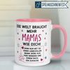 Momentals Tasse Mama – „Die Welt braucht mehr Mamas wie dich“ – Beste Mama Geschenk, Gratis Versand · Links-&Rechtshänder · Spülmaschinenfest Bild 2