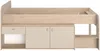 Vente-unique - LUNOBI Bett Holz, Platte Beige - B 203 cm x H 90 cm x L 110 cm Bild 3