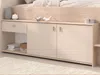 Vente-unique - LUNOBI Bett Holz, Platte Beige - B 203 cm x H 90 cm x L 110 cm Bild 5