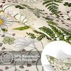 ANRO Tischdecke abwaschbar Tischtuch Baumwolle Polyester wasserabweisend (Einzelstück 1-tlg), Schmutzabweisend Garten Grün Rund 100cm Bild 2
