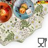 ANRO Tischdecke abwaschbar Tischtuch Baumwolle Polyester wasserabweisend (Einzelstück 1-tlg), Schmutzabweisend Garten Grün Rund 100cm Bild 4