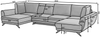 Eltap Larco Ecksofa (Nube 35) Symmetrisch Bild 3