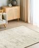 Teppich creme grau 160 x 230 cm abstraktes Muster Kurzflor NAKUS Bild 3