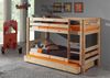Etagenbett Karolina 210x105x140 Hochbett Massivholz natur Bild 2
