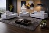 M-Punkt24 Polstergarnitur Sofa Wohnlandschaft DUBAI, (3-2-1, mit Bettfunktion, XL Sofa-Set, Bigsofa, Samt, Grau), Bestehend aus 3-Sitzer mit Bettfunktion, 2-Sitzer, Sessel Bild 2
