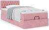 vidaXL Ottoman-Bett mit Matratze Rosa 80x200 cm Samt 3311812 Bild 4