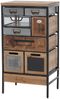 Apothekerkommode HWC-Q77, Schrank Kommode Schubladenmix Etikettenhalter Industrial Vintage/Shabby Holz Metall 85x45x35cm Bild 5